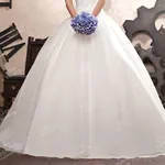 Нежное, пышное свадебное платье