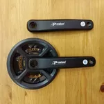 Комплект шатунов Prowheel 175MM,  36/22T. Под квадрат. Алюминий. Шатуны