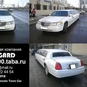 VIP лимузиин для свадьбы  Lincoln Town Car белого цвета.
