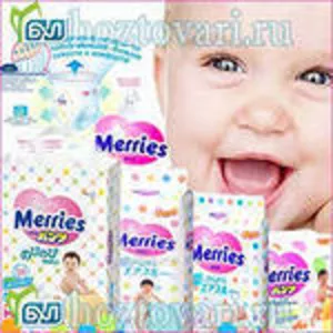 Японские подгузники Merries,  Moony