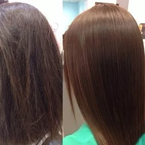 Ламинирование и кератиновое выпрямление волос с выездом