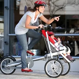 Велоколяска Taga Bike. Велосипед-коляска мама и ребенок