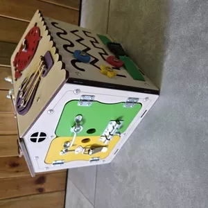Деревянный Бизидомик Малый. Развивающая Игрушка. Бизибокс. Hand Made.