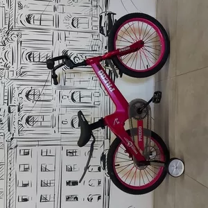 Двухколесный Розовый Детский велосипед. Размер 18