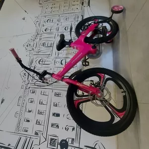 Двухколесный Розовый Детский велосипед 