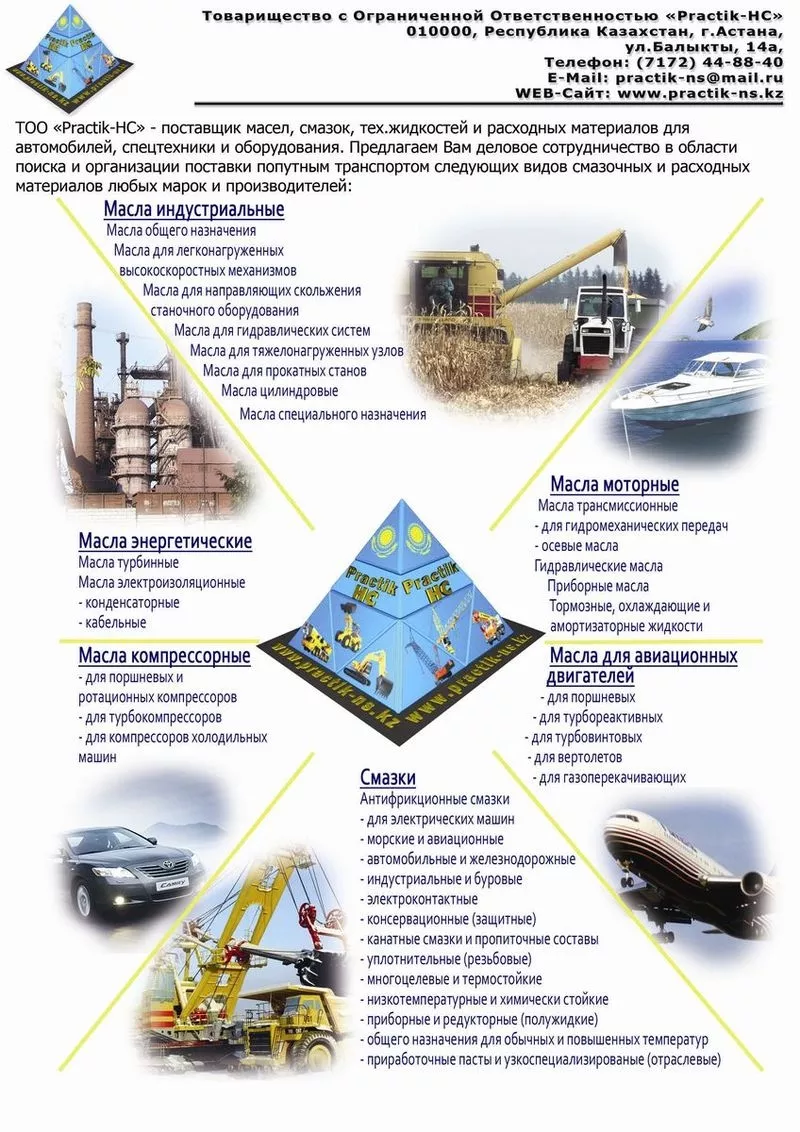 -НС- поставщик масел,  смазок,  тех.жидкостей и расходных материалов 
