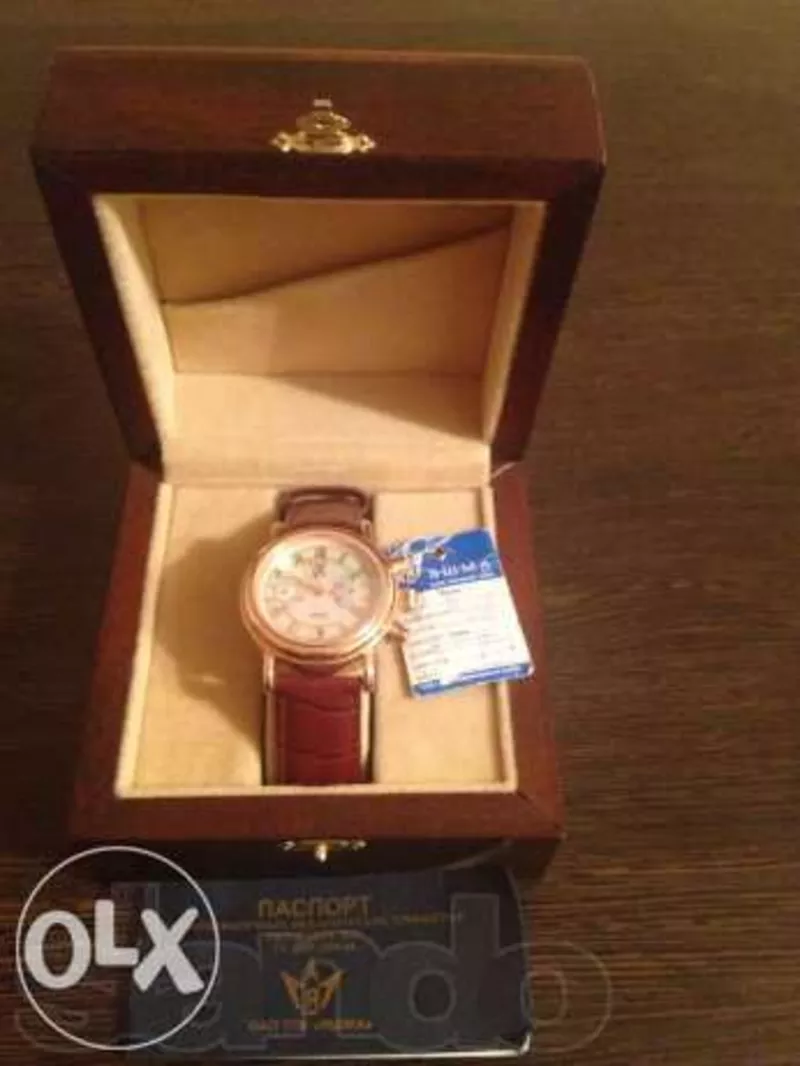 Продам мужские золотые наручные часы. Оригинал,  производство Россия 3