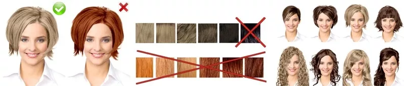 Экспресс-определение формы прически и цвета волос