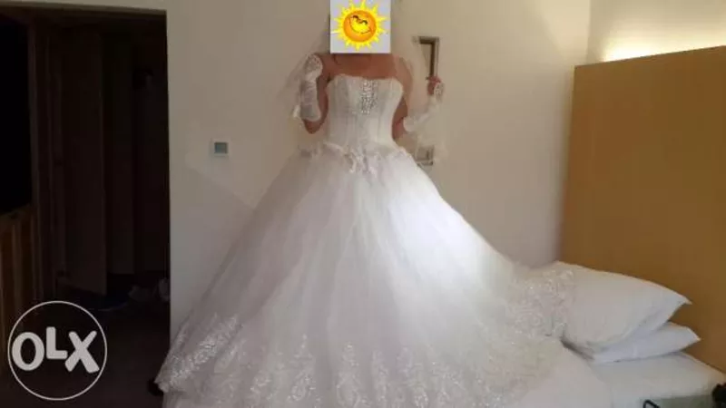 СРОЧНО Продам шикарное свадебное платье 3