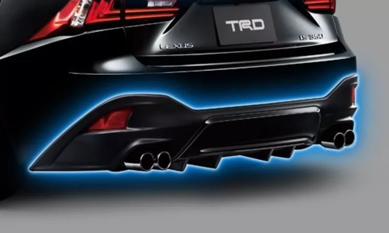 Накладка на задний бампер с диффузором TRD Lexus IS (Original Japan) 2