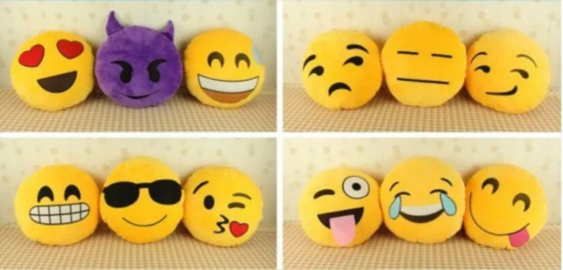 Мягкие плюшевые подушки смайлики Emoji