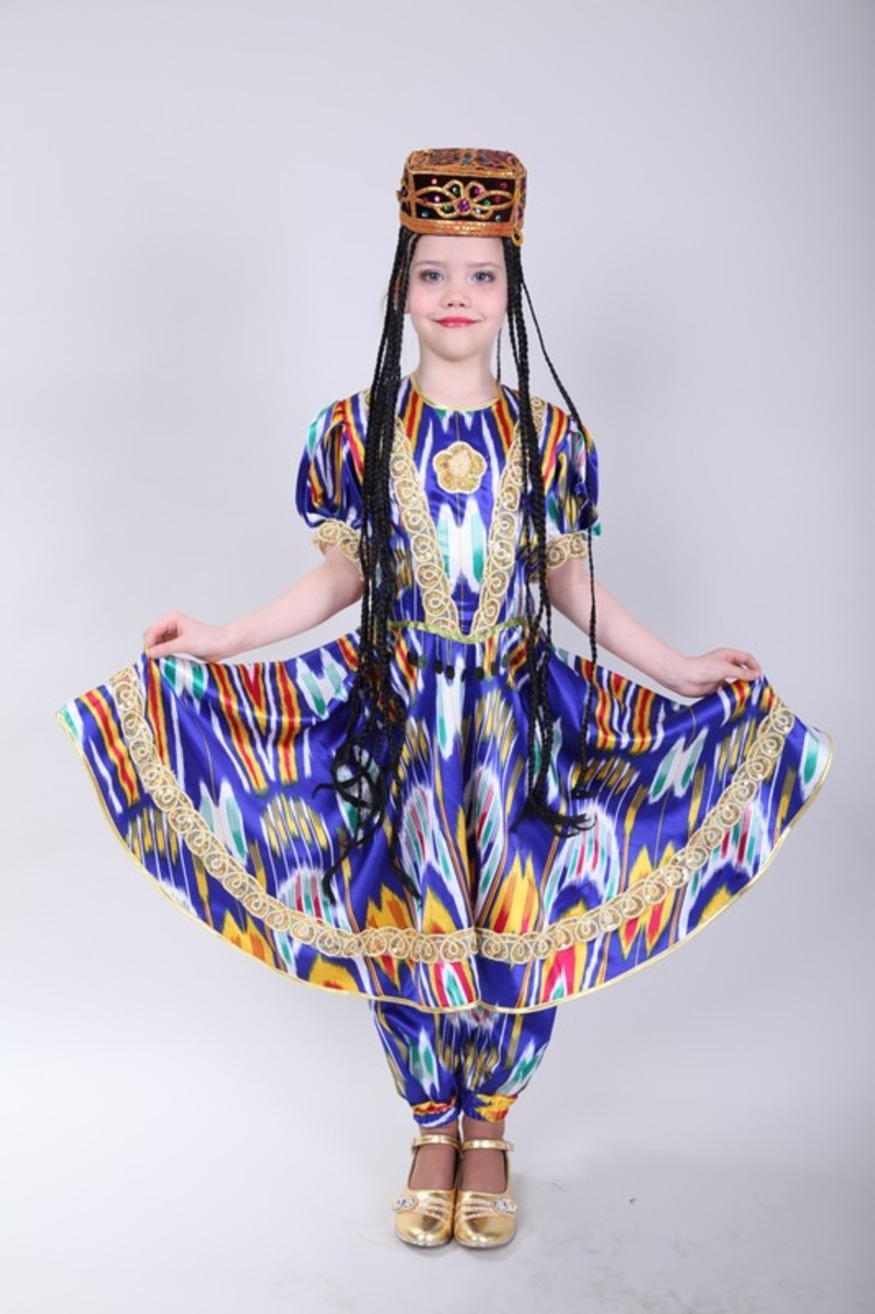 Узбекский костюм для девочки своими руками