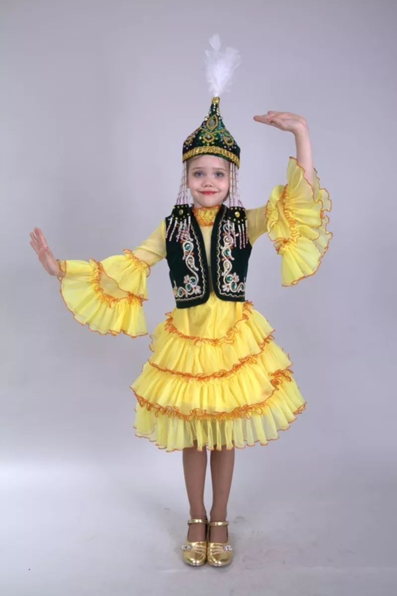 Казахские национальные костюмы для девочек  на прокат 4