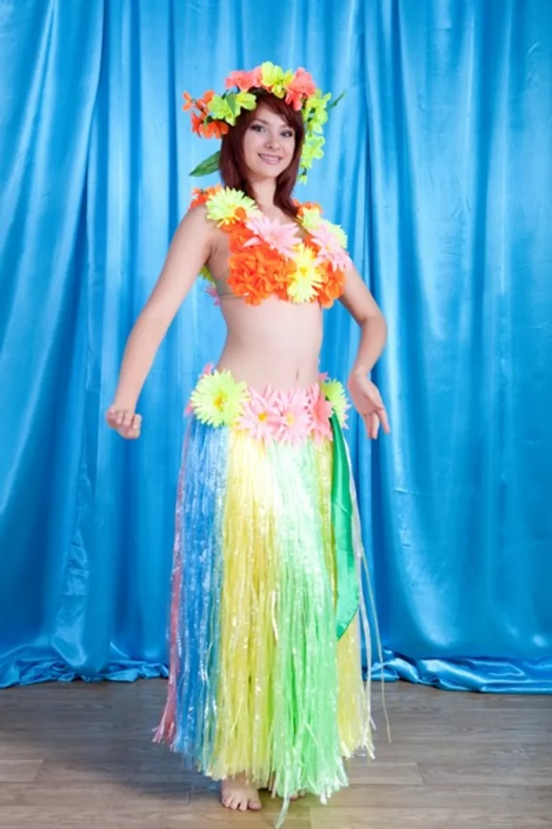Прокат национальных Гавайских костюмов для взрослых на прокат  4