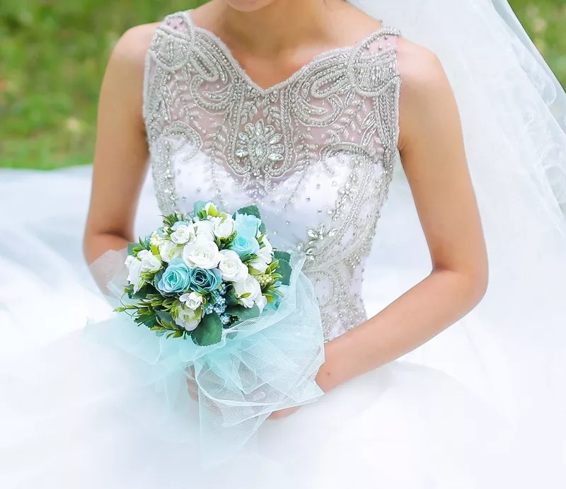 Шикарное свадебное платье!