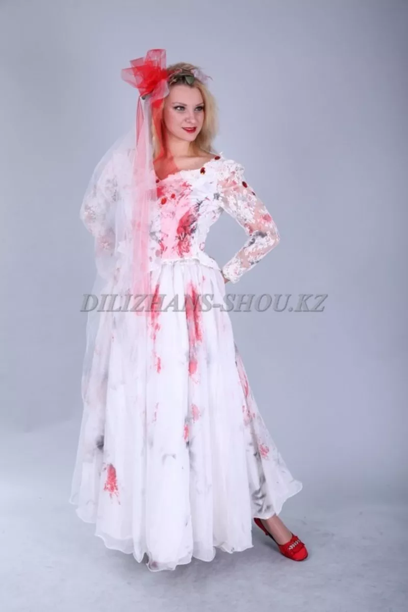Карнавальный костюм «Кровавая невеста» на Хэллоуин 4