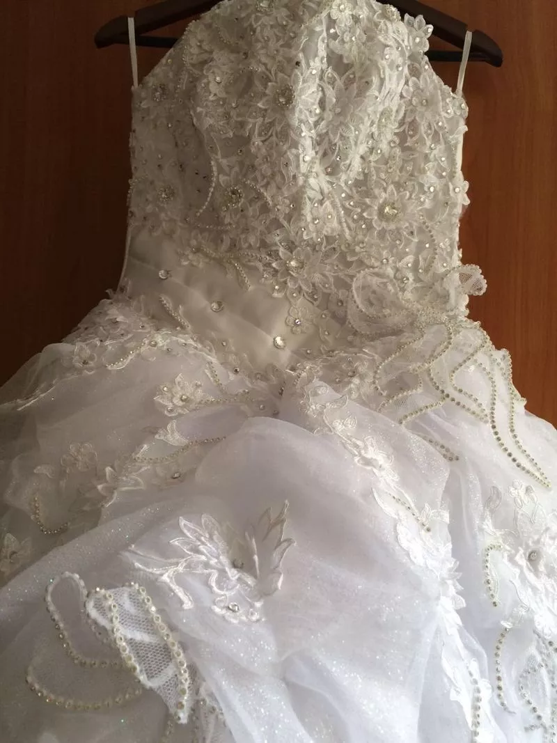 Продам свадебное платье 44-46 размер,  Польша  3