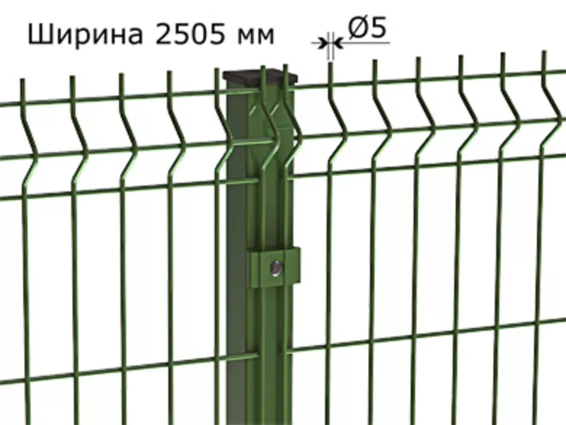 Забор из сварной сетки,  3D забор,  ограждения 5