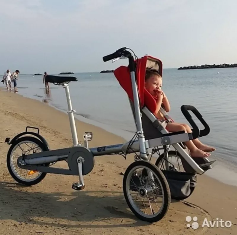 Велоколяска Taga Bike. Велосипед-коляска мама и ребенок 6