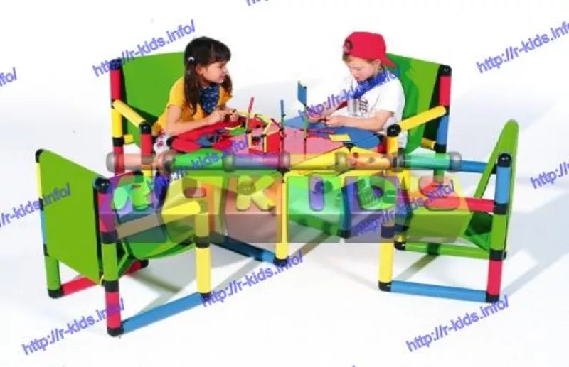 R-KIDS: Детский игровой стол и 4 кресла KDM-003