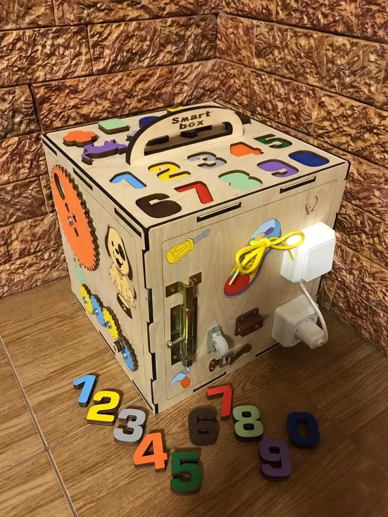 Бизикуб/Бизибокс/Smart box/Ручная работа/Развивающая игрушка 4