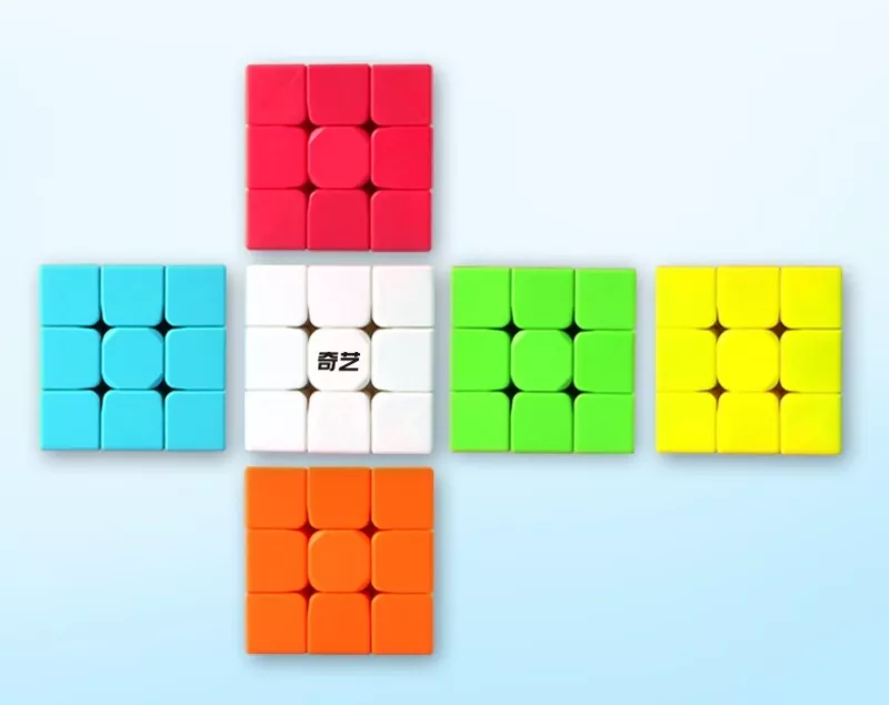 Оригинальный Кубик Рубика 3 на 3 Qiyi Cube/цветной пластик/Для Профи 3