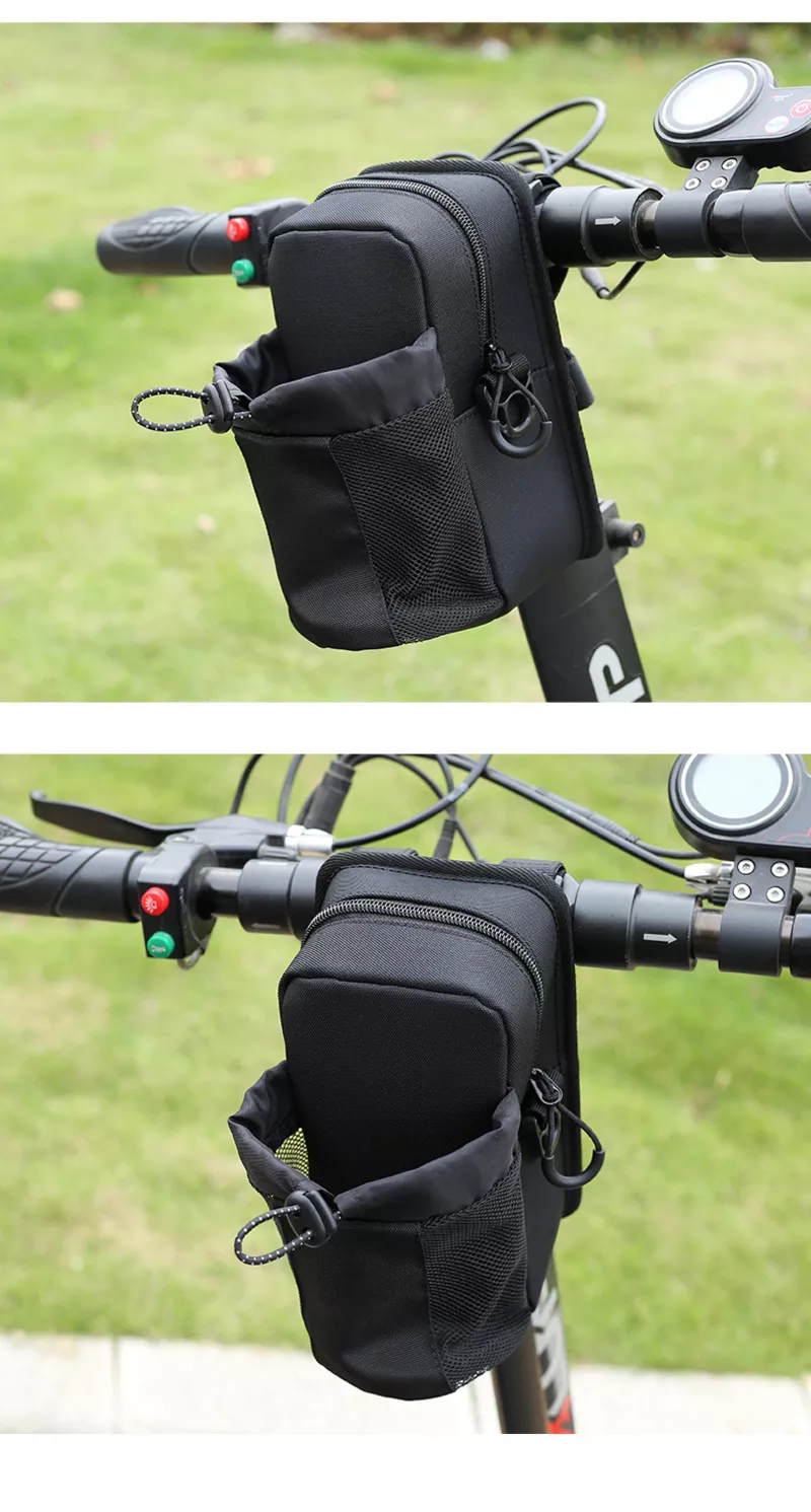 Сумка на руль электросамоката или велосипеда с держателем воды/ремень 5