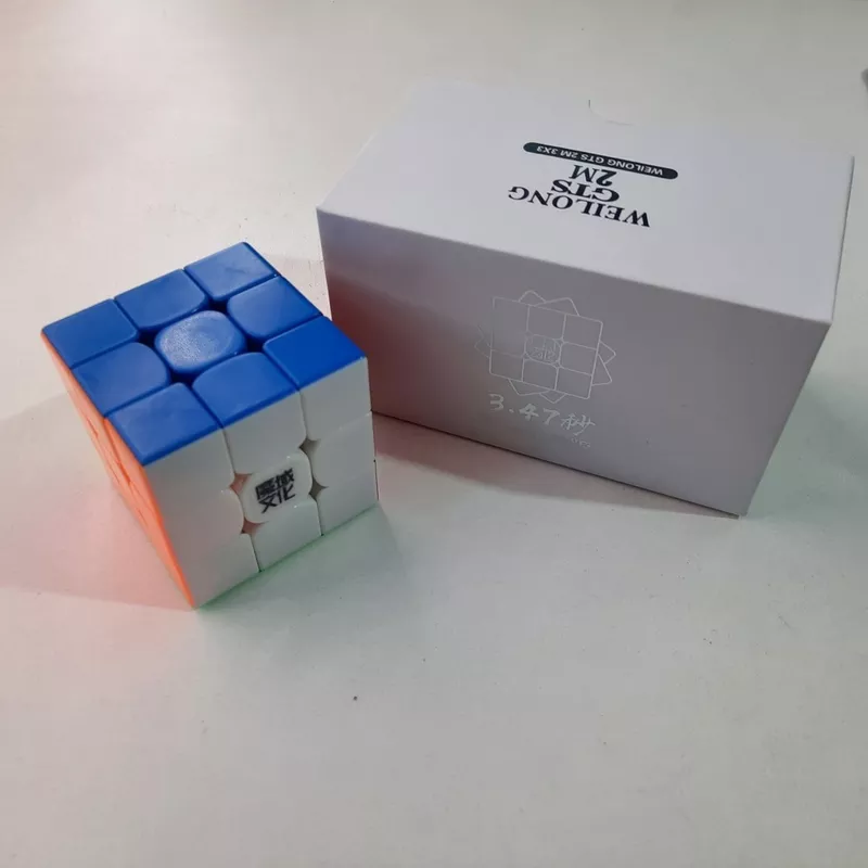 Кубик Рубик MoYu 3x3x3 WeiLong GTS 2M. Магнитный. Цветной пластик 3