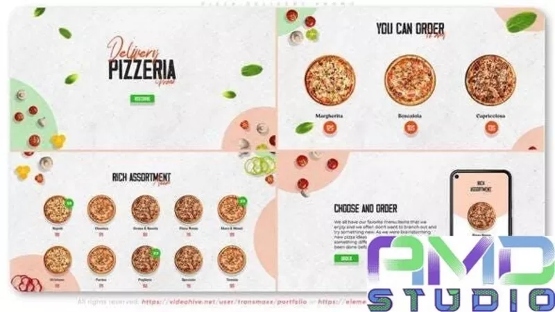 Заказать видеоролик для рекламы пиццерии. (FOOD_6)