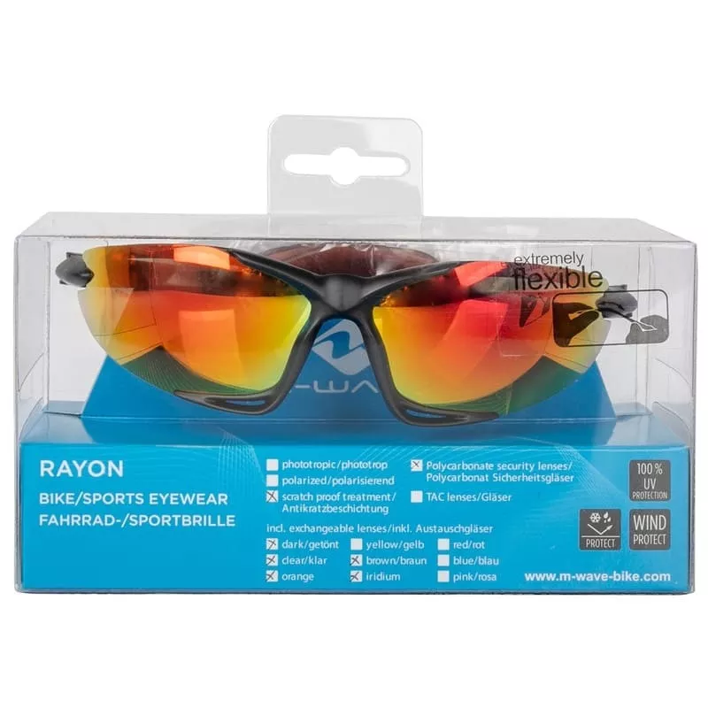 Спортивные солнцезащитные очки RAYON G4. Велоочки со сменными линзами. 6