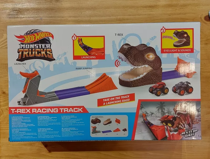 Трек Hot wheels Monster Trucks. T-Rex Track. Атака динозавра. Хот вилс 2