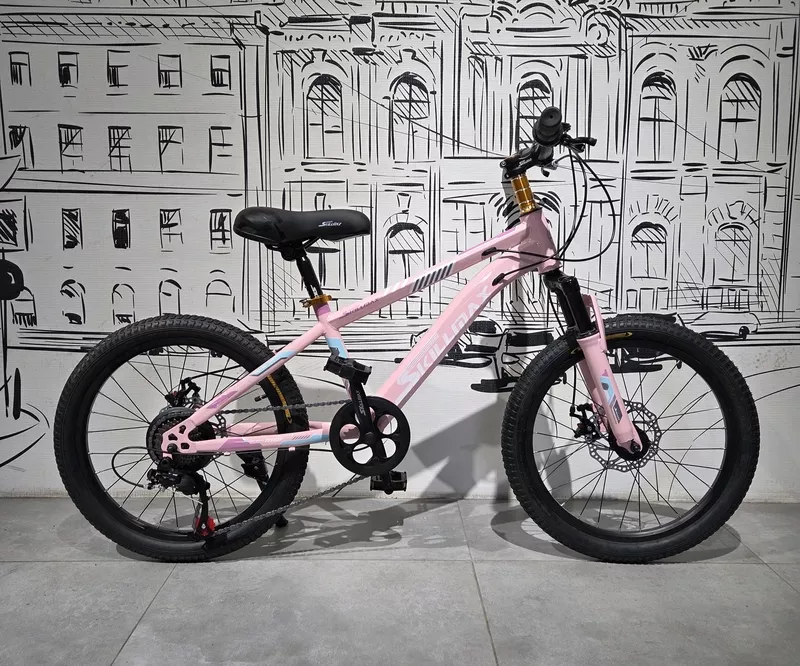 Розовый Детский Горный Велосипед 20