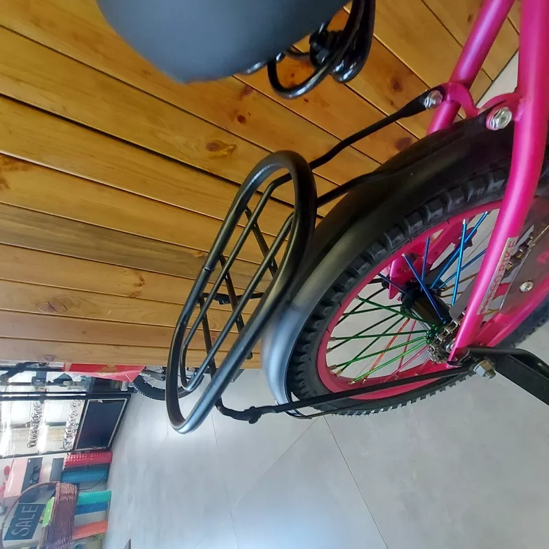 Детский Двухколесный велосипед со светом. Корзина,  багажник,  крылья 3