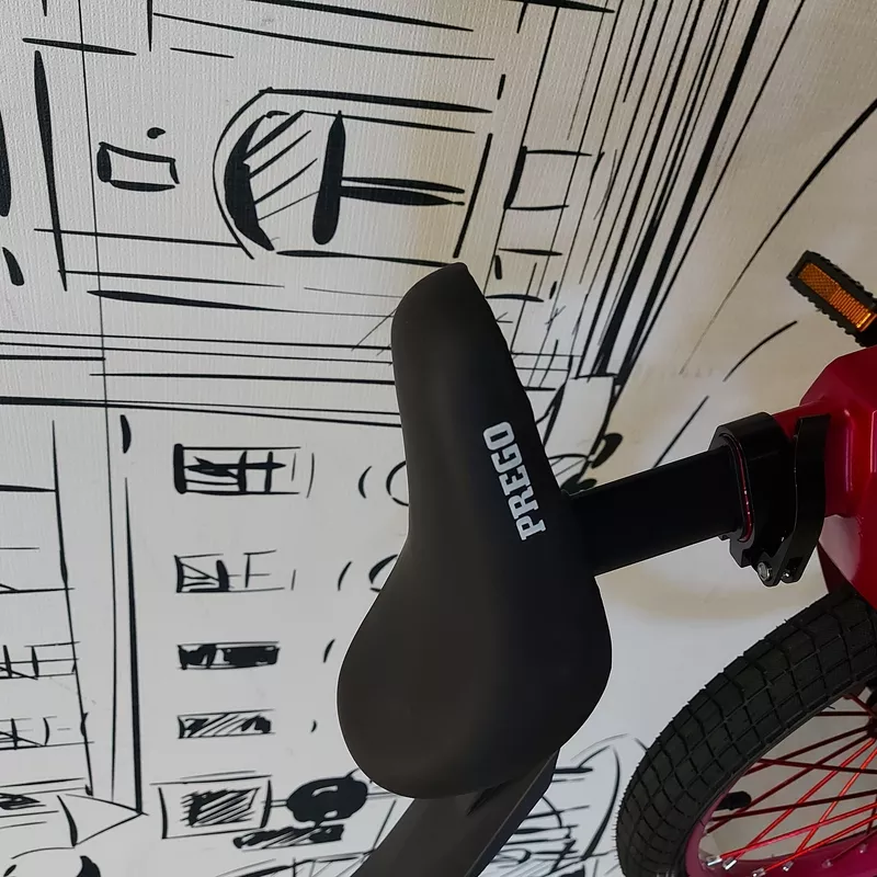 Двухколесный Розовый Детский велосипед. Размер 18