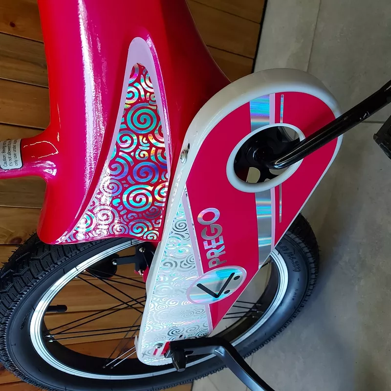 Двухколесный Розовый Детский велосипед. Колеса 18