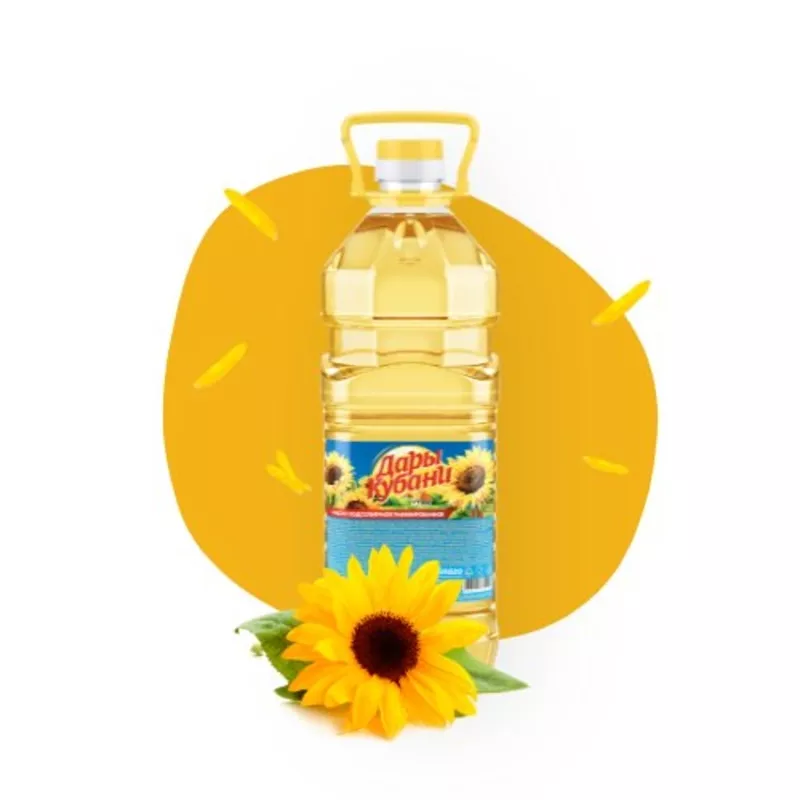 Масло подсолнечное ТМ Дары Кубани 2