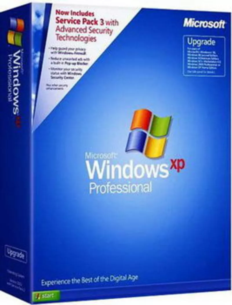 Установка Windows XP, Professional, Vista, Windows 7 SP-3